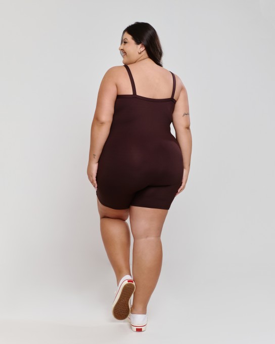 Macaquinho Basic Motion Plus Size Dar Oak