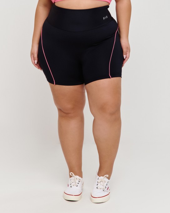 Bermuda Vivo Motions Plus Size Preta