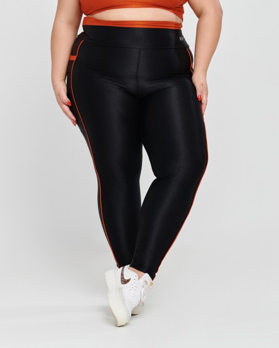 Calça Glow Canelada com Bolso Plus Size Fire