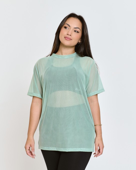 Blusão Oversized em Poliamida Esmeralda
