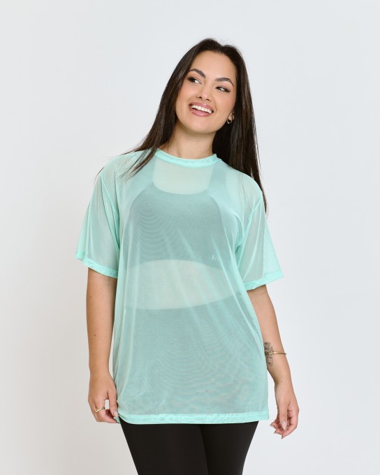 Blusão Power Oversized de Tule Tifany