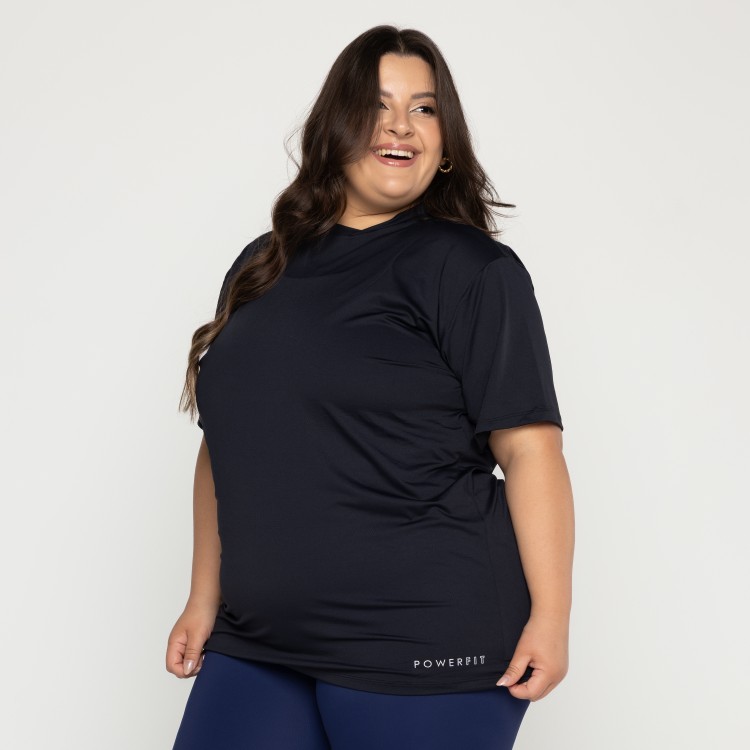 Blusão Power Dry Fit Unissex Basic Plus Size Preto