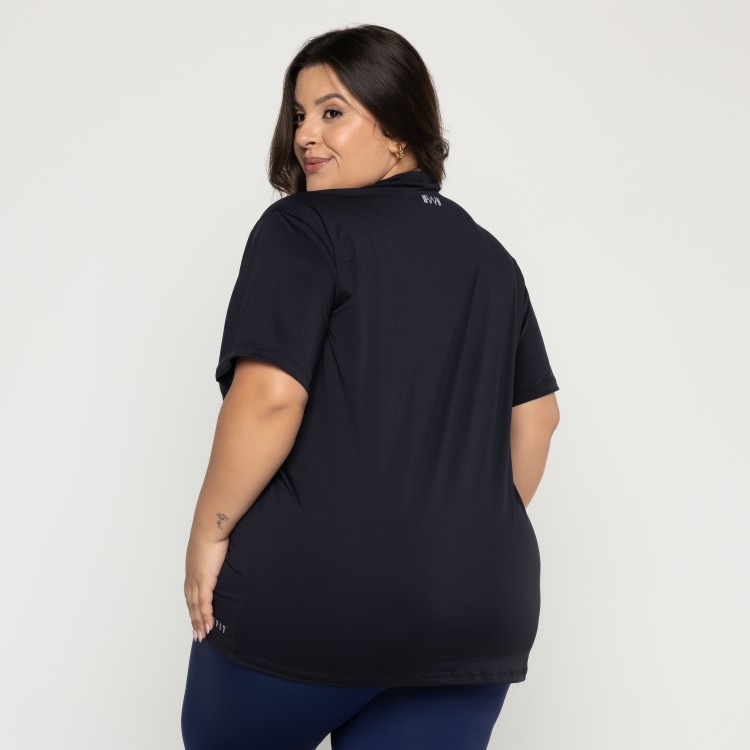 Blusão Power Dry Fit Unissex Basic Plus Size Preto