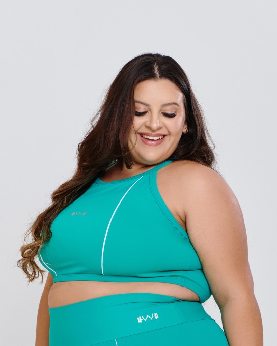 Top Vivo Colors Plus Size Verde