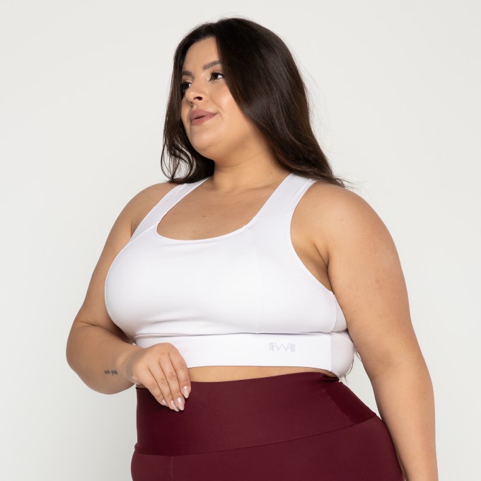 Top Nadador Plus Size Branco