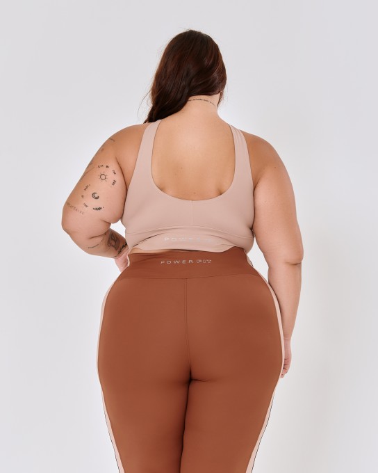 Top Cruzado 3 em 1 Plus Size Nude
