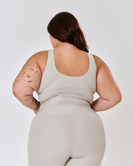 Top Cruzado 3 em 1 Plus Size Silver