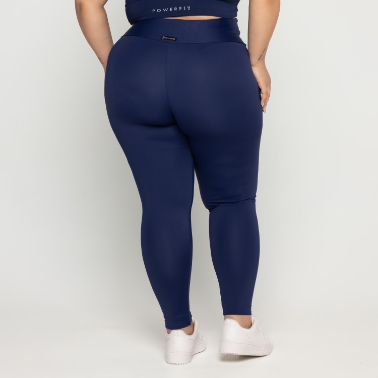 Calça Básica Plus Size Marinho