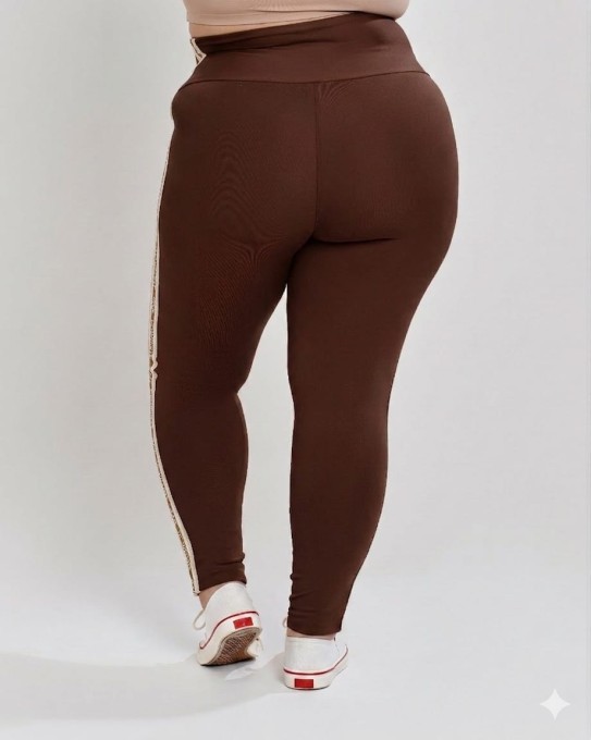 Calça Power Fit Plus Size Dark Oak