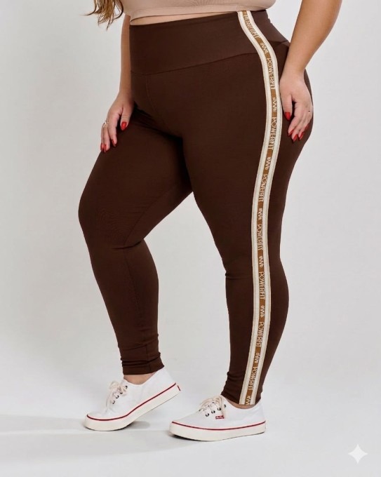 Calça Power Fit Plus Size Dark Oak