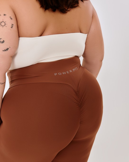 Calça Empina Bumbum Plus Size Marrom
