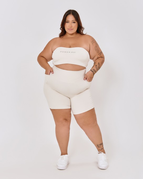 Top Faixa Essential Plus Size Off White