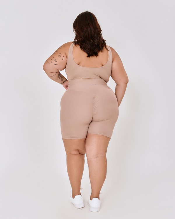 Short Empina Bumbum Plus Size Nude