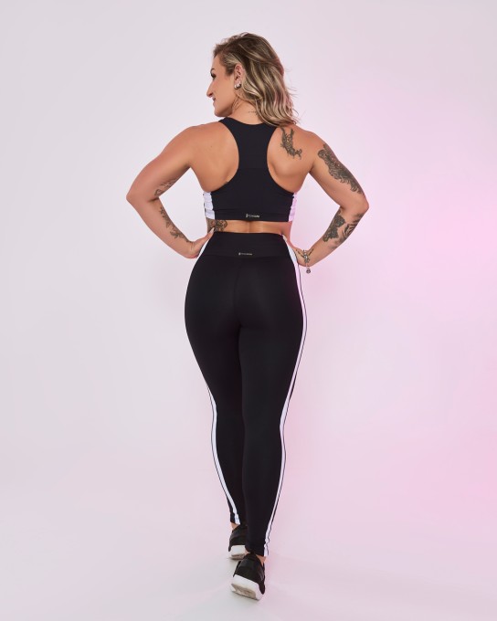 Top Amazing Preto com Rosa