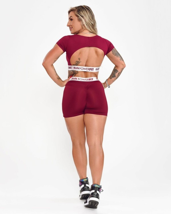 Short Empina Ultra Power Vinho