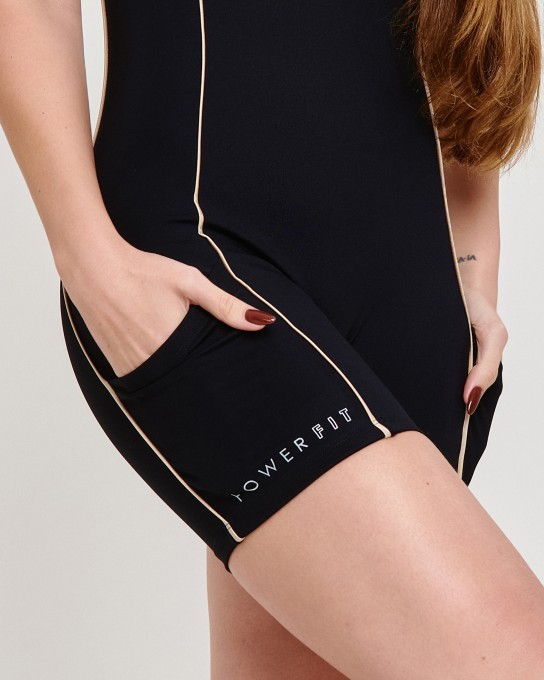 Macaquinho Vivo Motions com Bolso  Preto