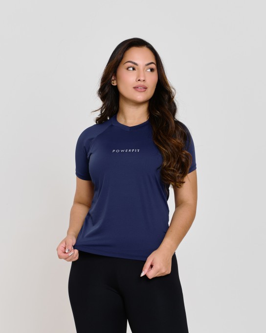 Blusa Raglan Feminina Marinho