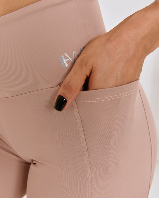 Calça com Bolso Lateral  Nude