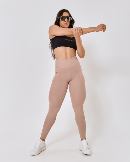 Calça com Bolso Lateral  Nude