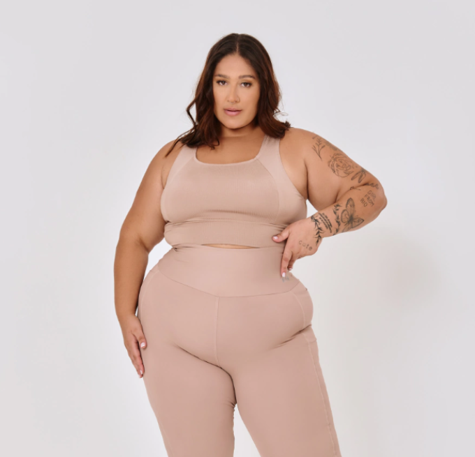 Top Nadador Plus Size Nude