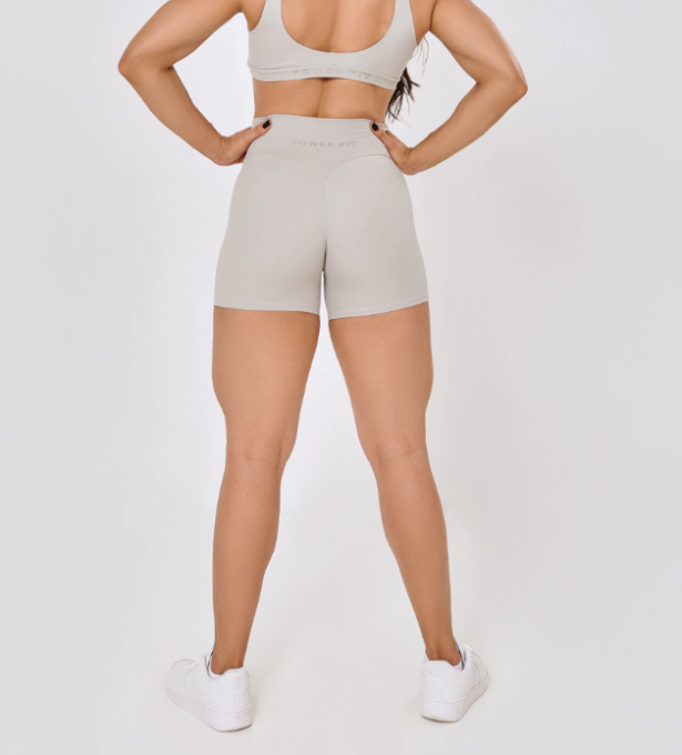 Short Recortes Cinza