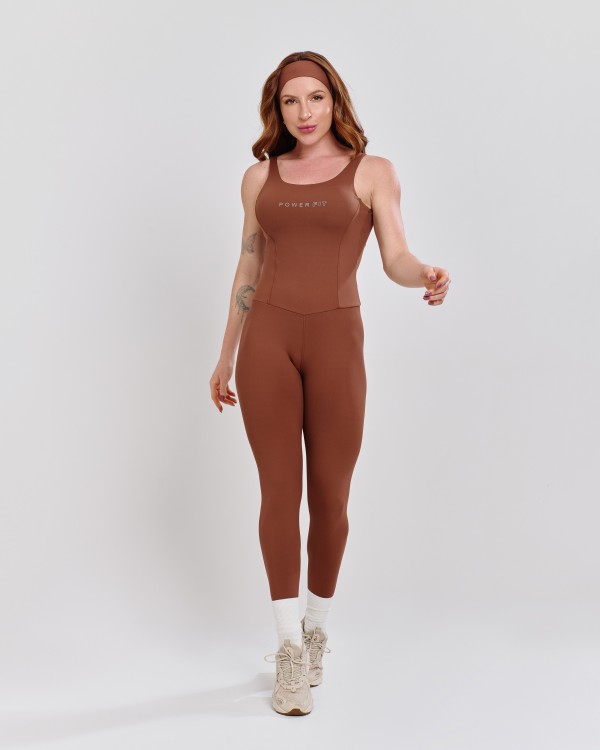 Macacão Modelador Marrom