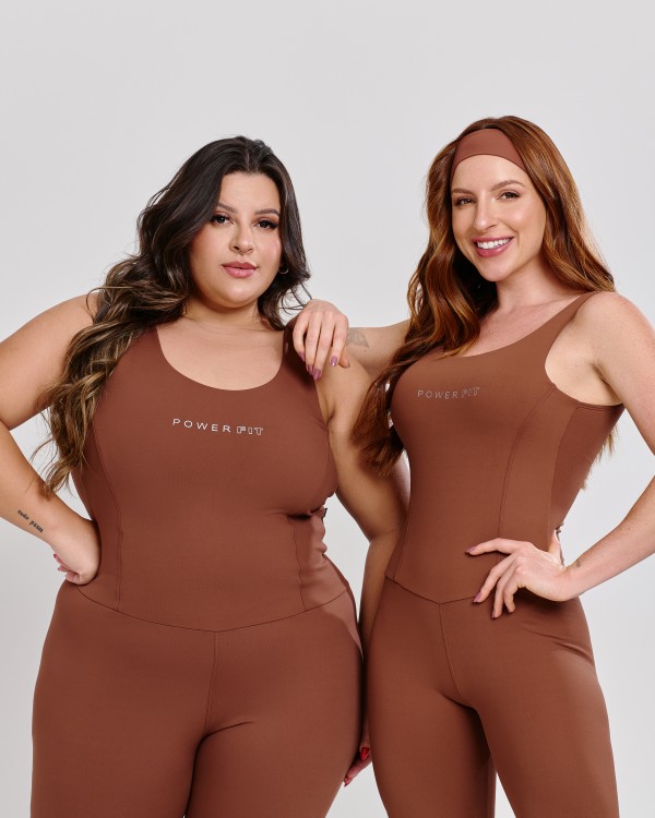 Macacão Modelador Marrom