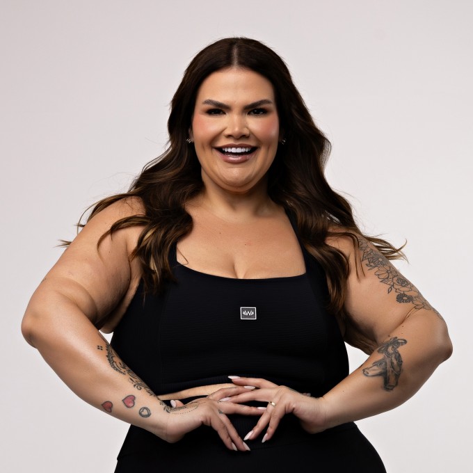 Top Cropped Canelado Plus Size Decote Reto