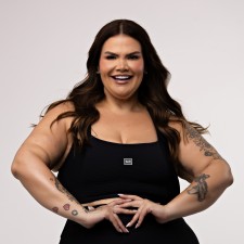 Top Cropped Canelado Plus Size Decote Reto