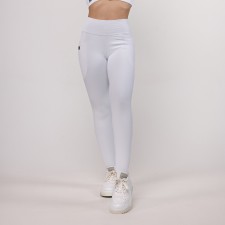 Calça Legging Canelada com Bolso