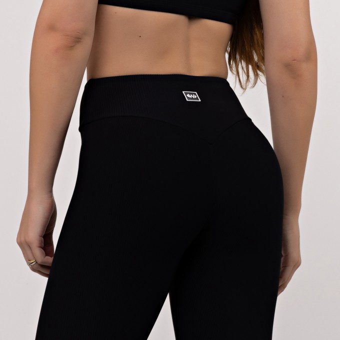 Calça Legging Flare Canelada