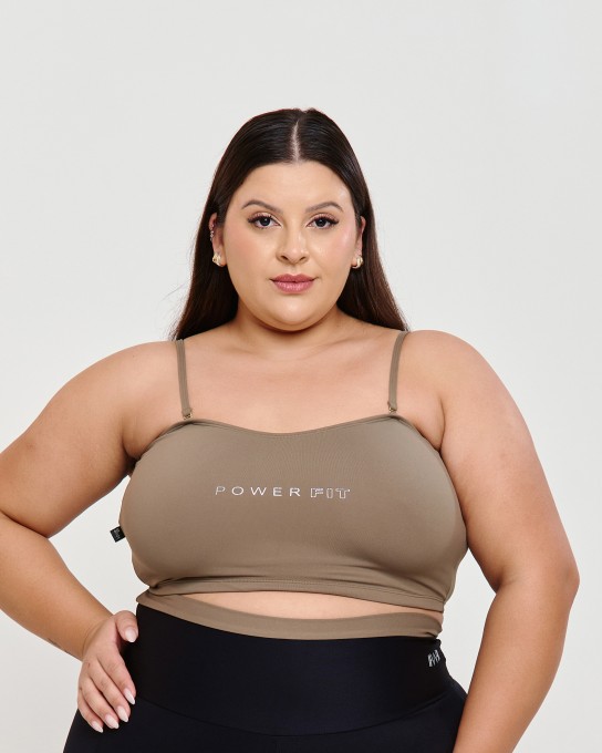 Top Faixa com Alças Motion Plus Size Castan