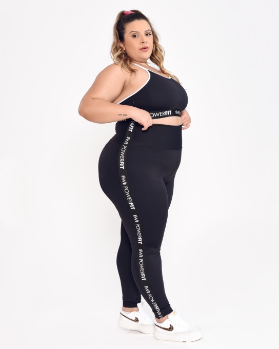 Calça Power Fit Plus Size Preta