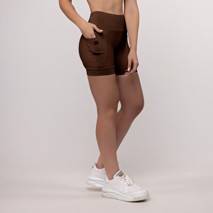 Bermuda Canelada com Bolso