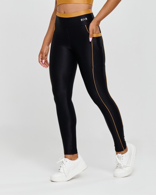 Calça Glow Canelada com Bolso Copper