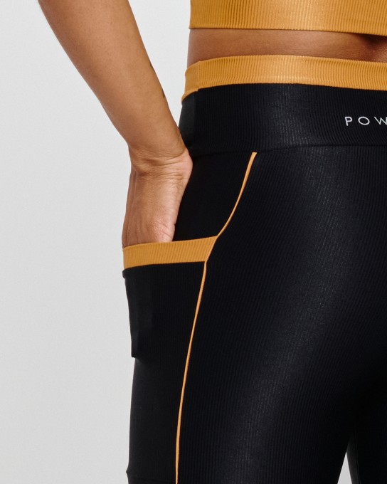 Calça Glow Canelada com Bolso Copper
