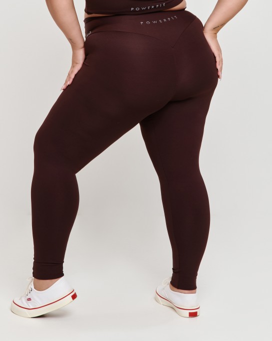 Calça Recortes Montaria Plus Size Dark Oak