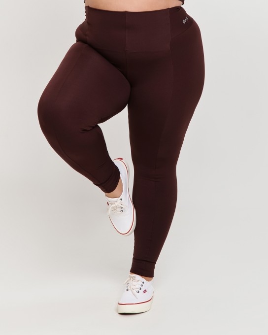 Calça Recortes Montaria Plus Size Dark Oak