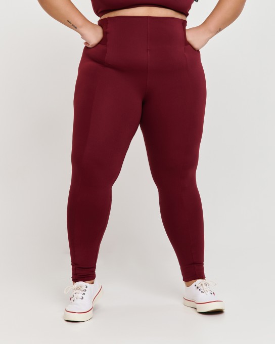Calça Recortes Montaria Plus Size Valentino